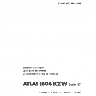 Parts catalog Atlas 1604 KZW